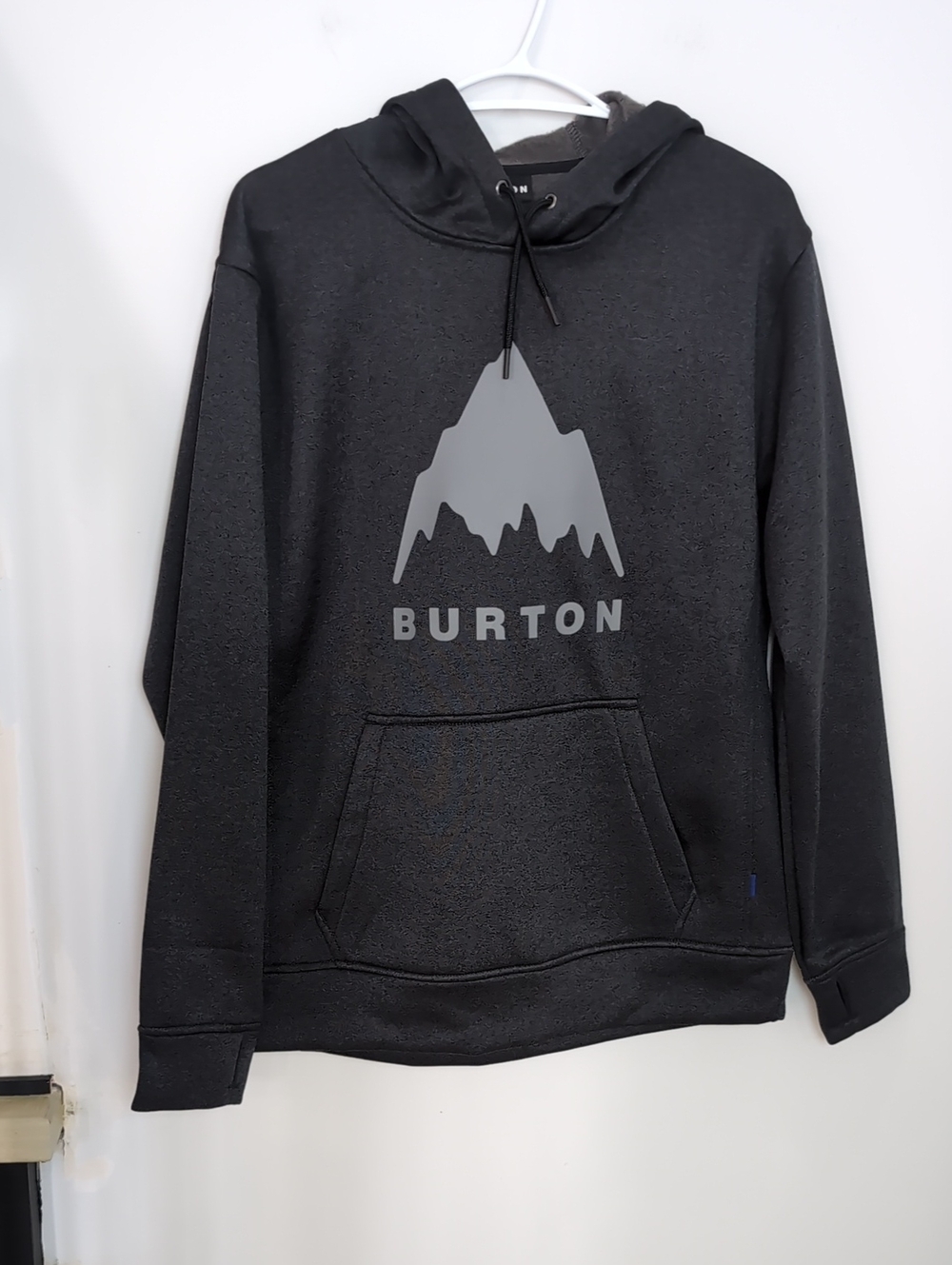 BURTON | Men's Black Heather Oak Fleece Lined Long Sleeved Pullover Hoodie